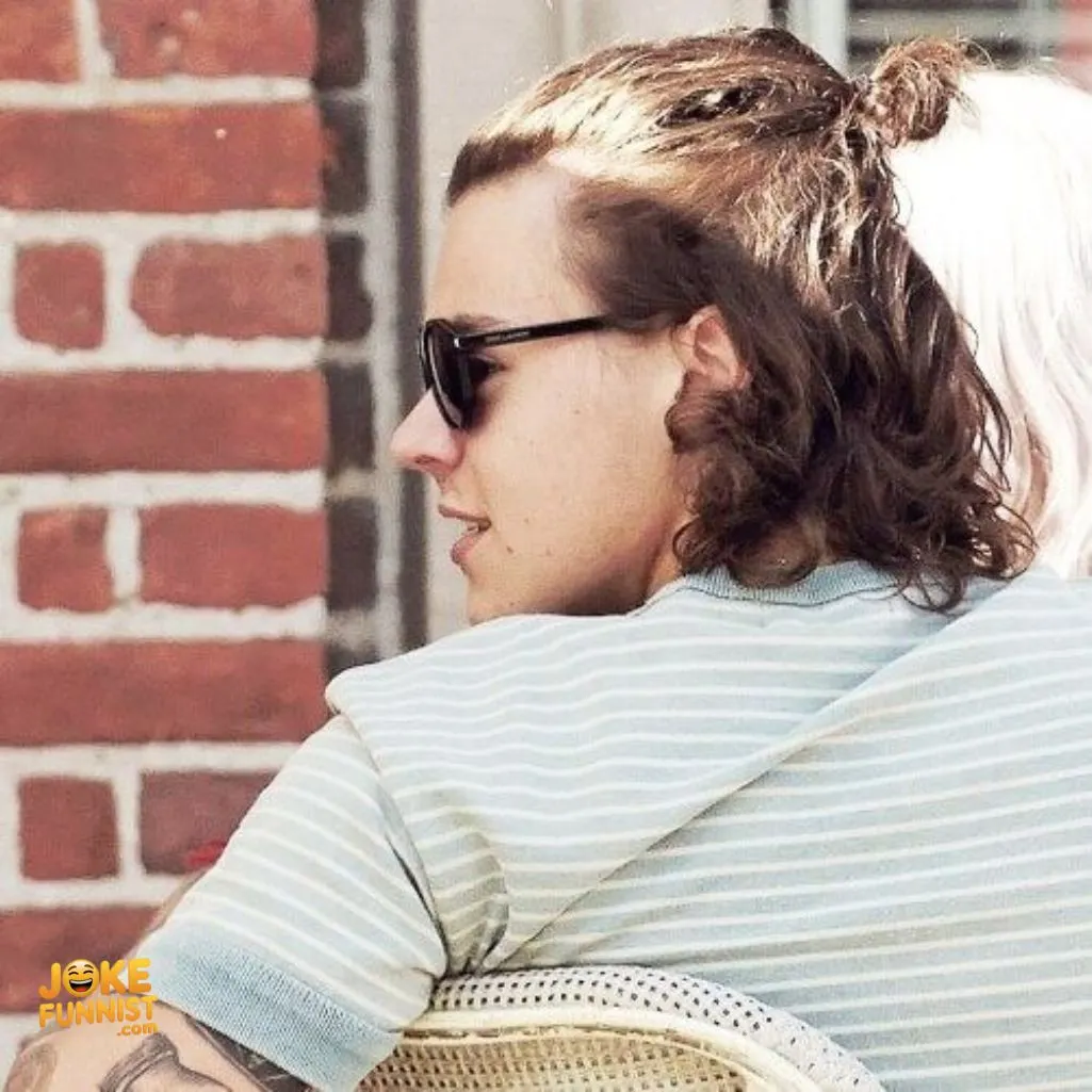 Harry’s hair was messy