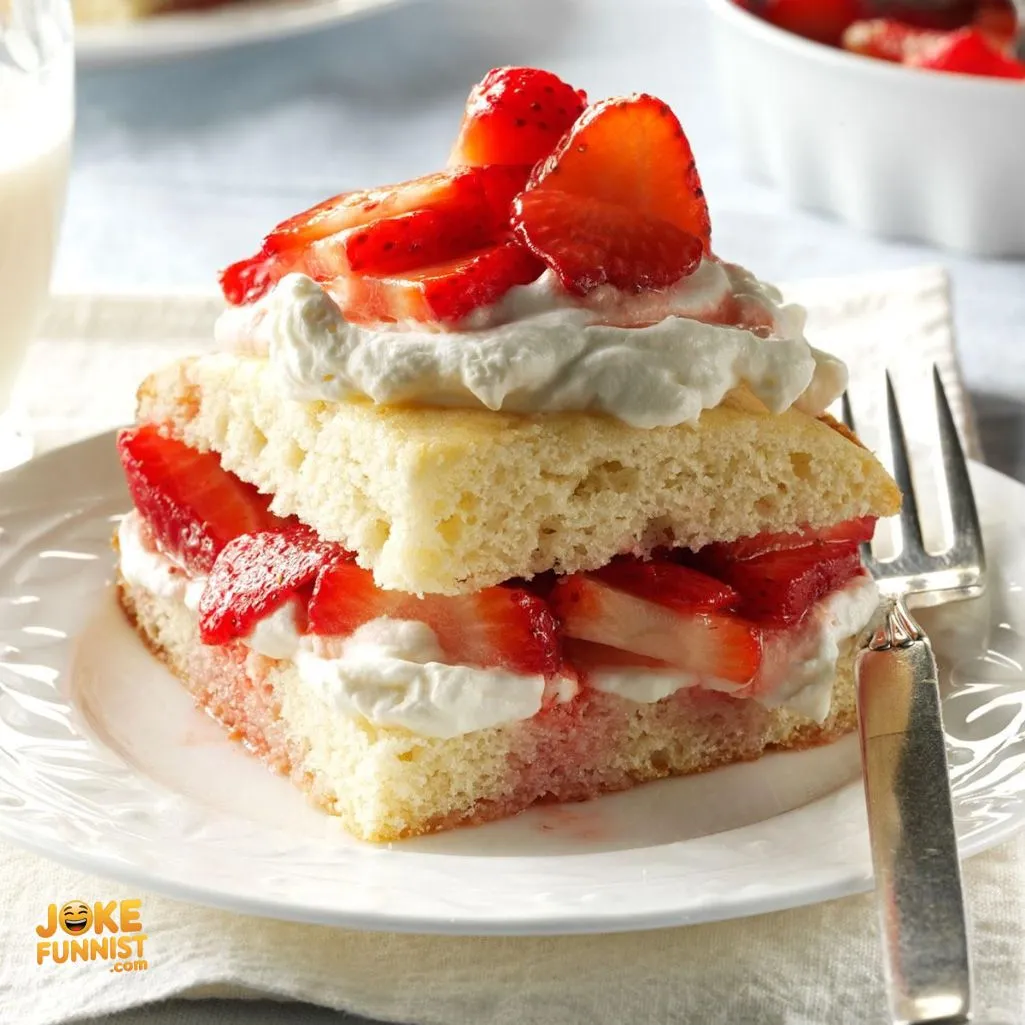 strawberries in a shortcake